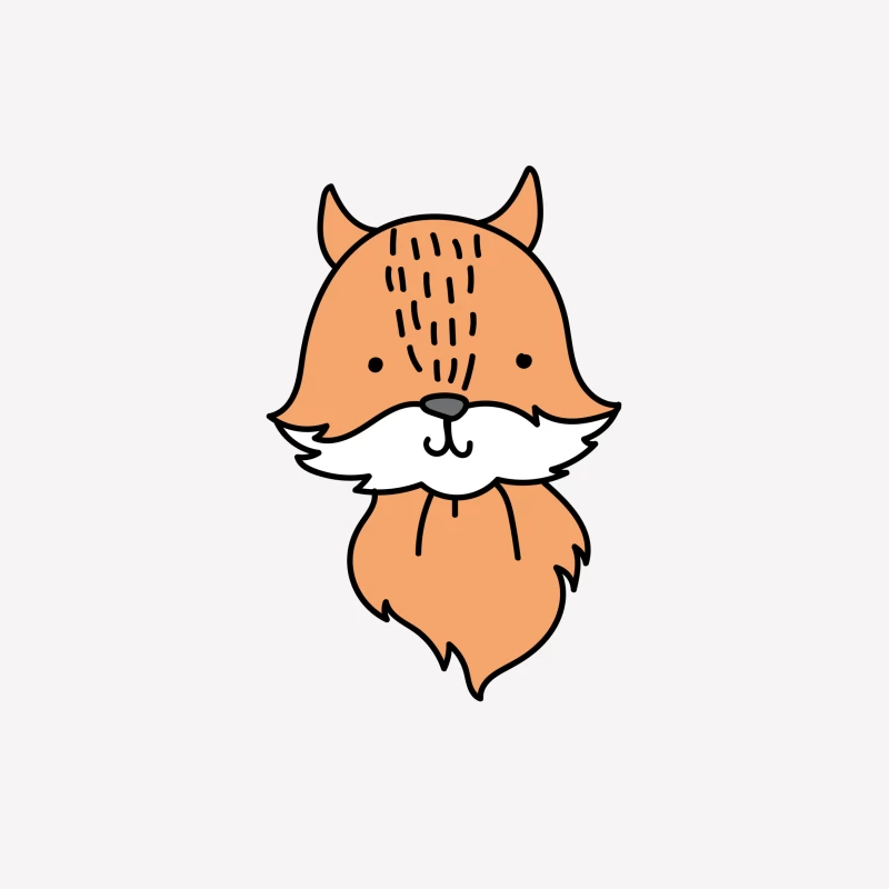 Illustration adorable de renard Femme T-Shirt