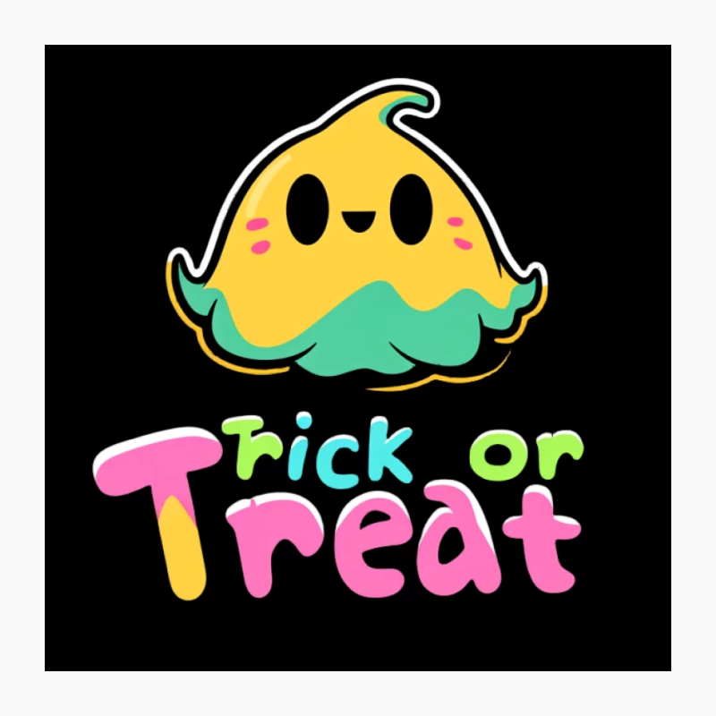 Cute Cartoon Ghost for Halloween Trick or Treat Pin