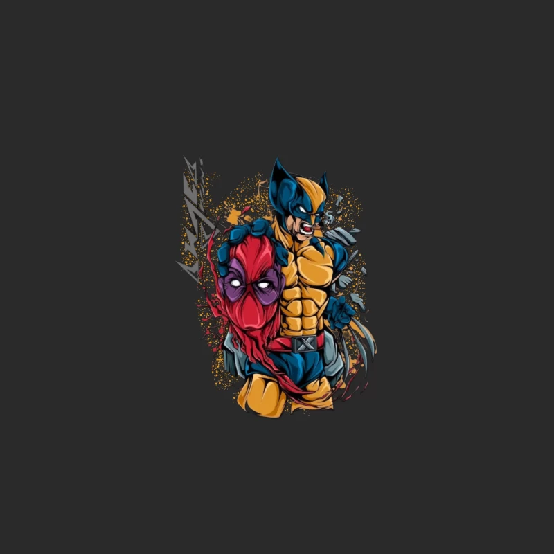 Wolverine and Spider-Man Mashup Baseball Cap