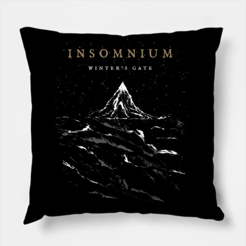 Insomnium Winter's Gate Throw Pillow