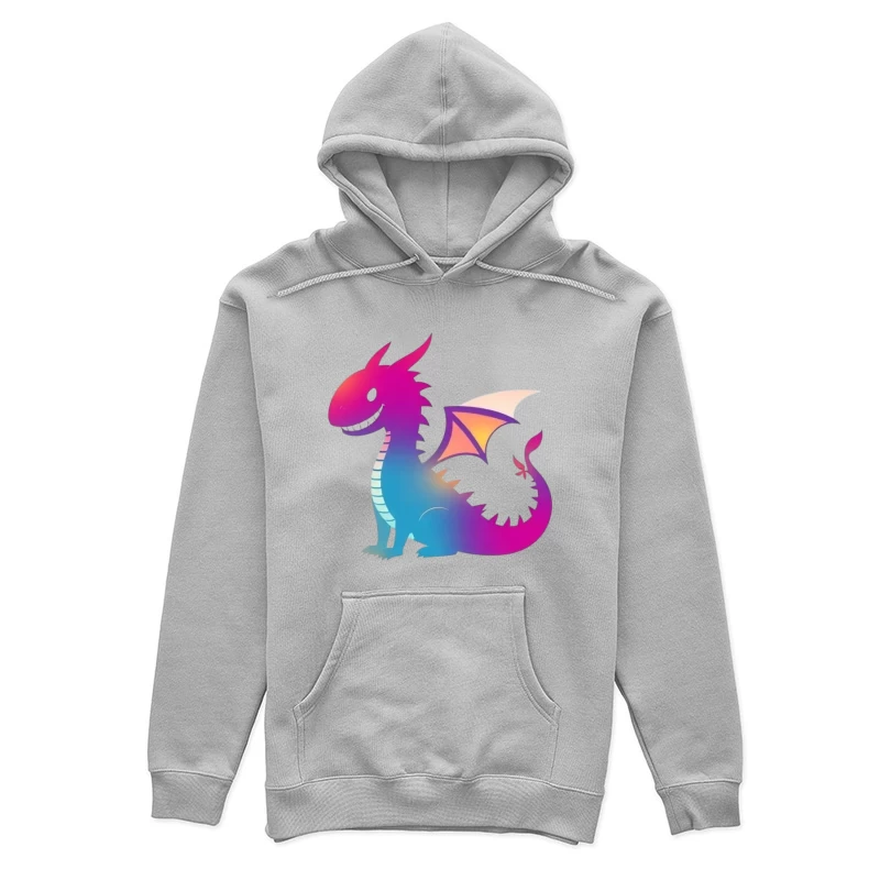 Colorful Cartoon Dragon Female Pullover Hoodie