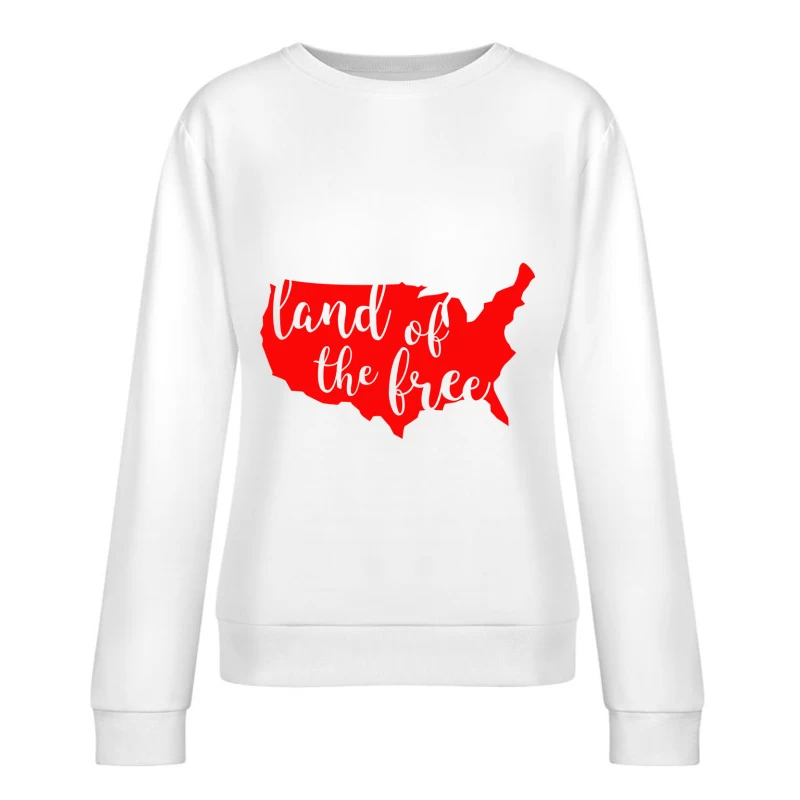Carte patriotique des États-Unis Femme Sweat-shirt à enfiler