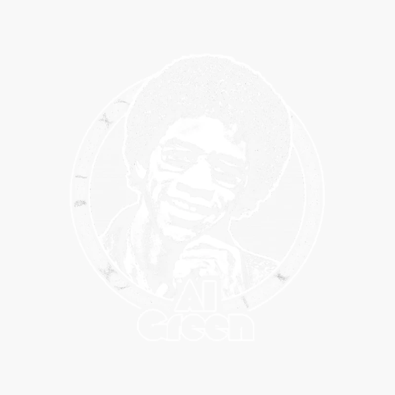 Al Green  Retro 70s Style Fan Design Cotton Tote Bag