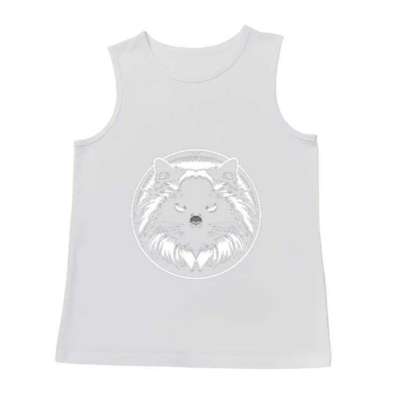 editable Dark Ragdoll Cat Portrait Male Tank Top