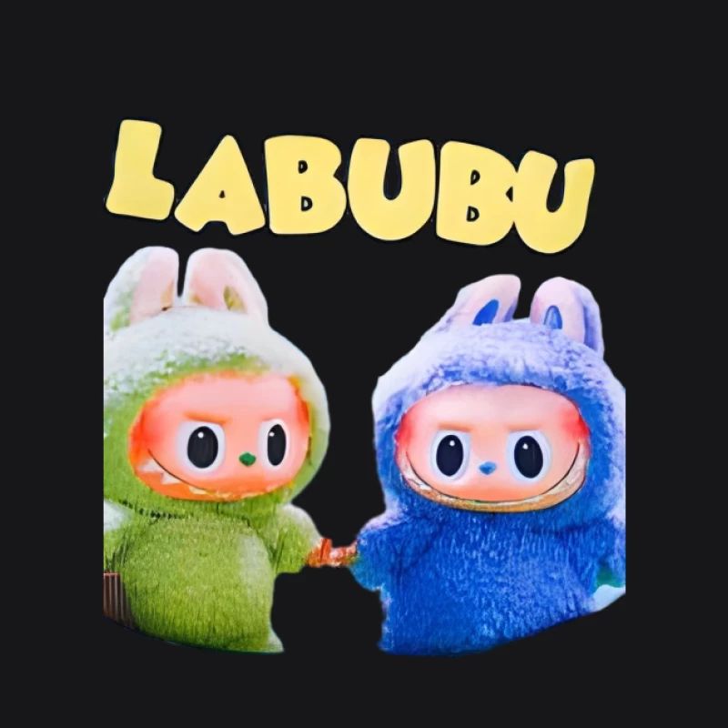 Labubu Figuren in Kostümen Damen Pullover Hoodie