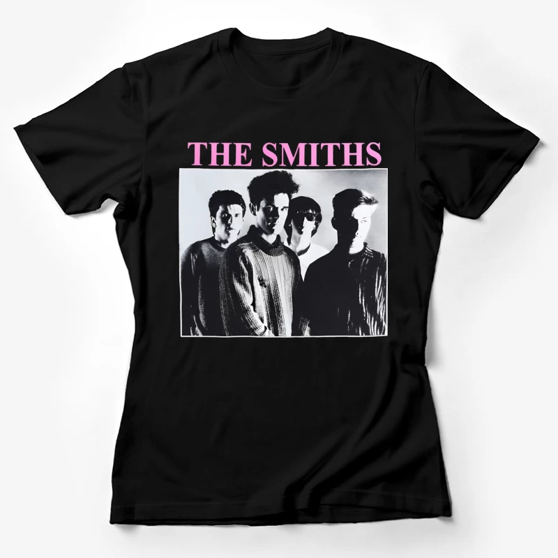 The Smiths Classic Black and White Band Album Cover from the 1980s Female T-Shirt