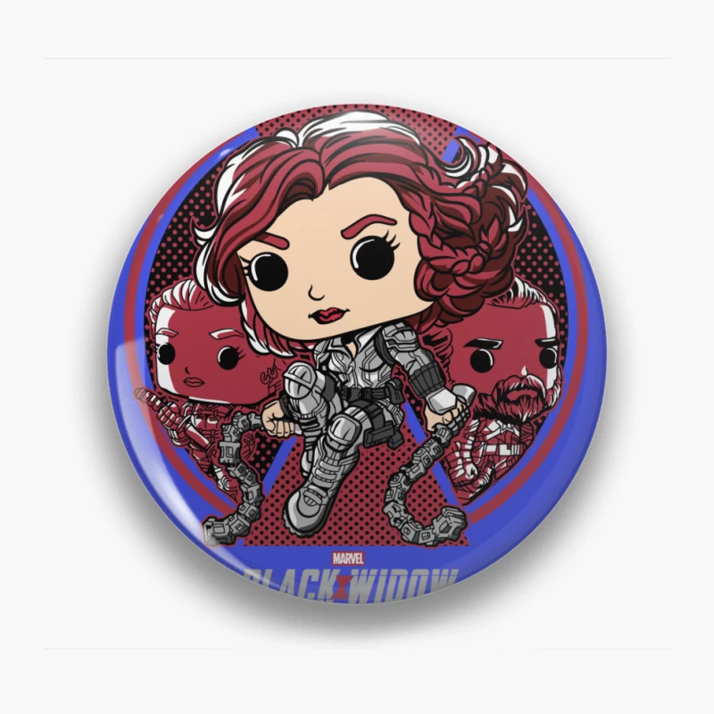 Marvel Black Widow Character Art Pin