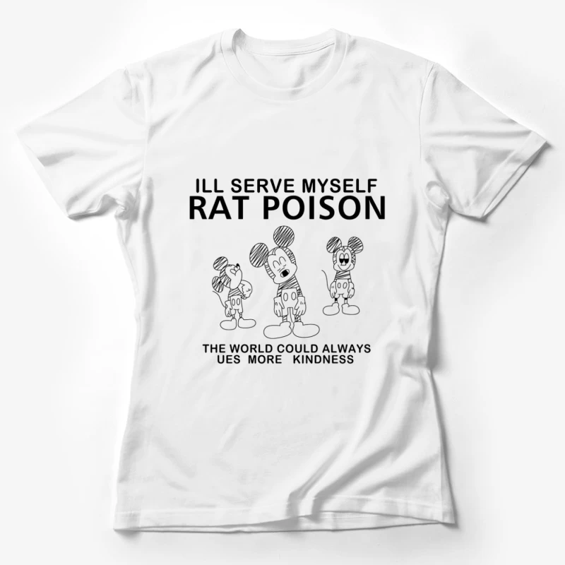 Poison et gentillesse : une illustration humoristique Femme T-Shirt