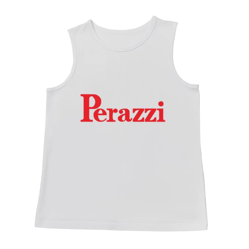 Perazzi Red Logo Typography Male Tank Top