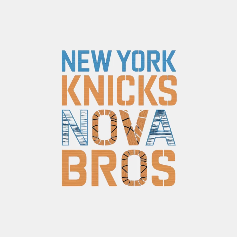 New York Knicks Typography Logo Design for NBA Basketball Team Male Tank Top
