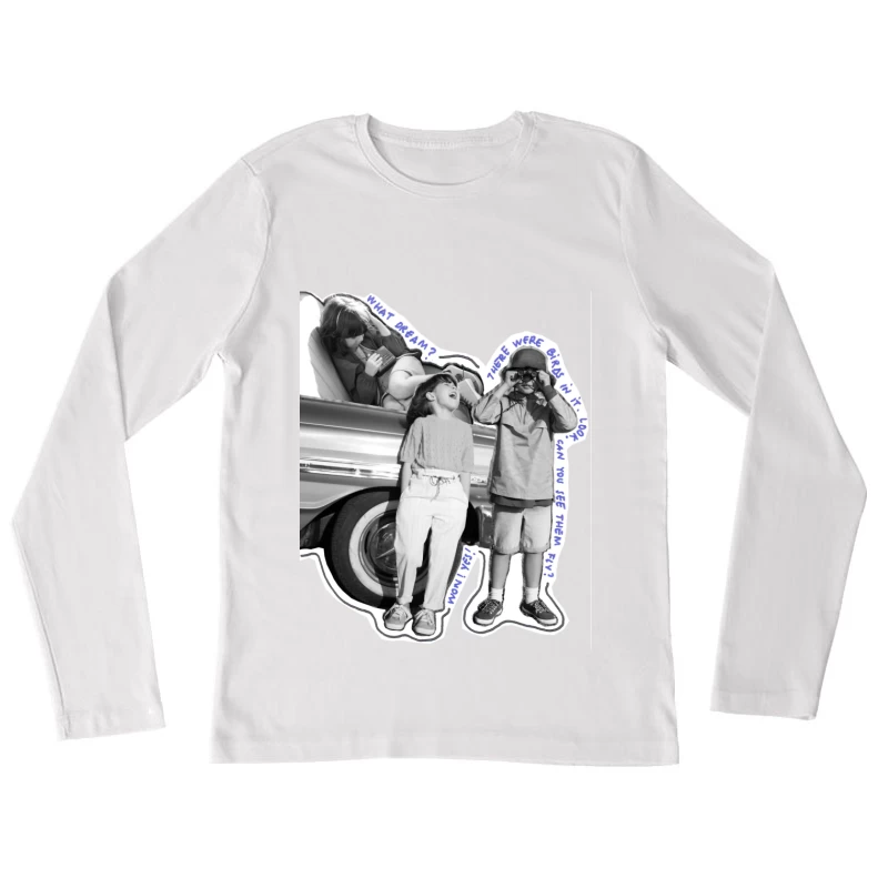 Kinderträume unter dem Himmel Damen Langarm T-Shirt