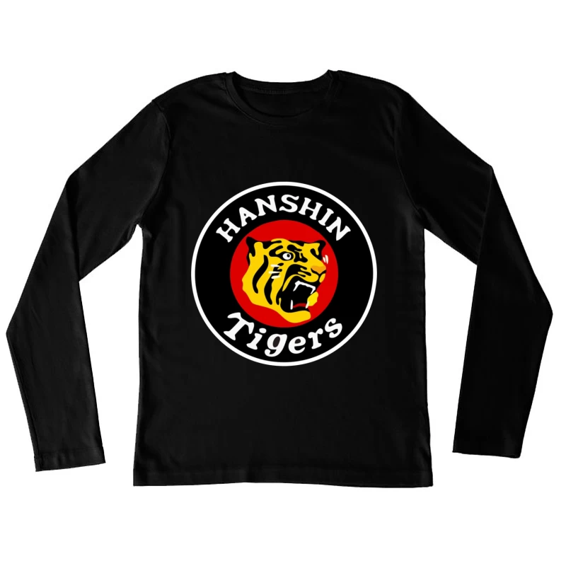 Hanshin Tigers Japanese Baseball Team Logo Female Long Sleeve T-Shirt