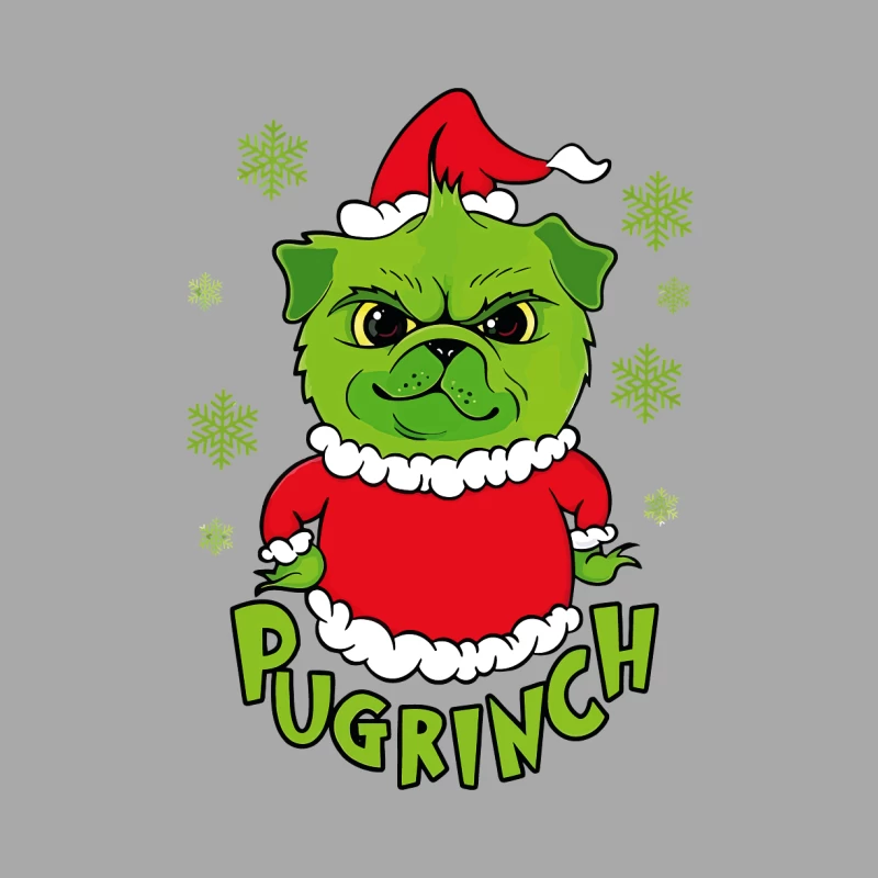 Pugrinch: Grumpy Holiday Cheer Female Pullover Hoodie