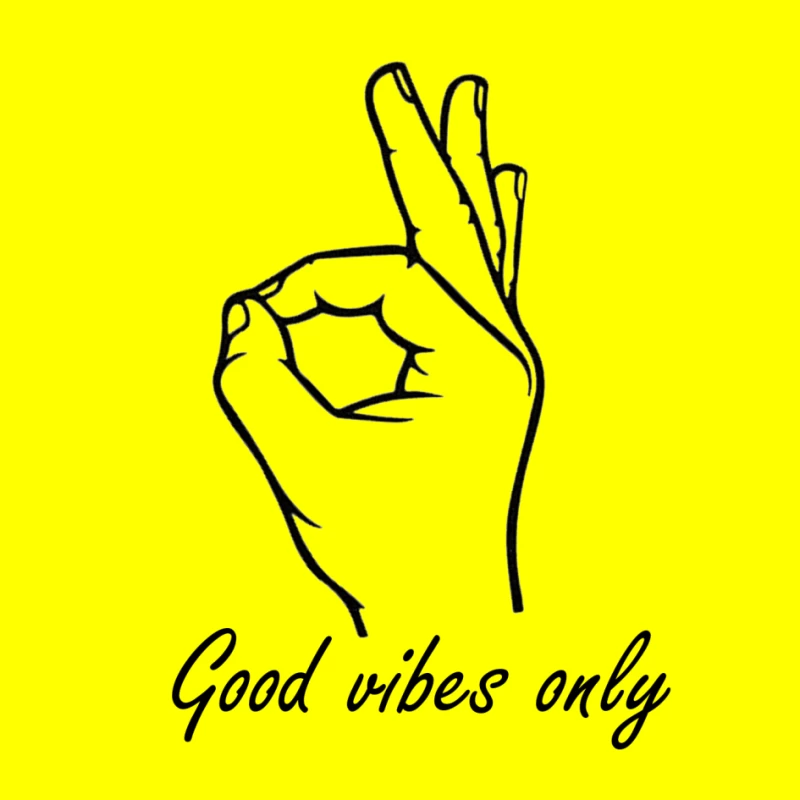 Hand Gesture: Okay Symbol with Fingers Crossed Pin
