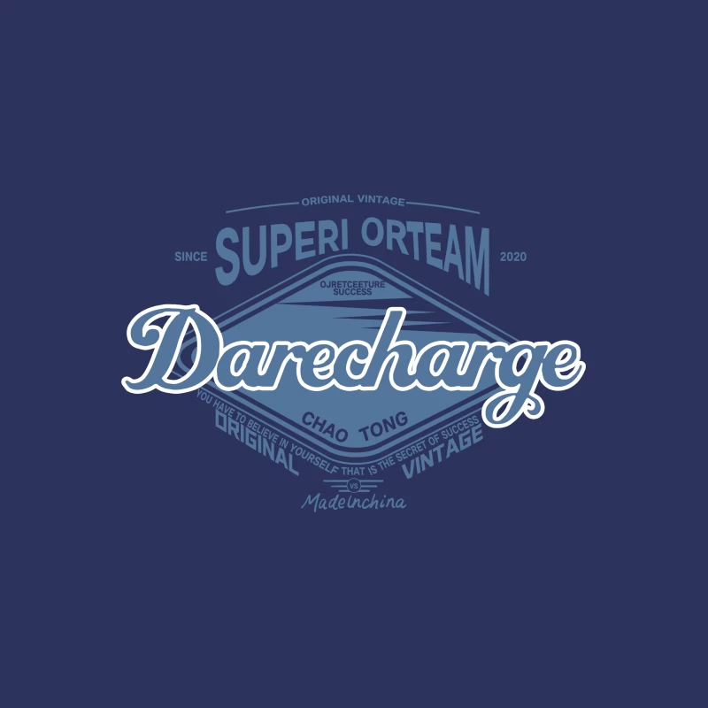 Vintage Superi Orteam Design Damen T-Shirt