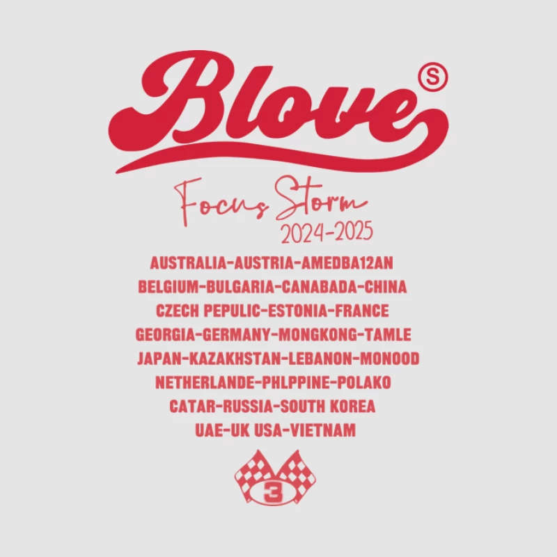 Blove Focus Storm Tour 2024-2025 Herren Pullover Hoodie