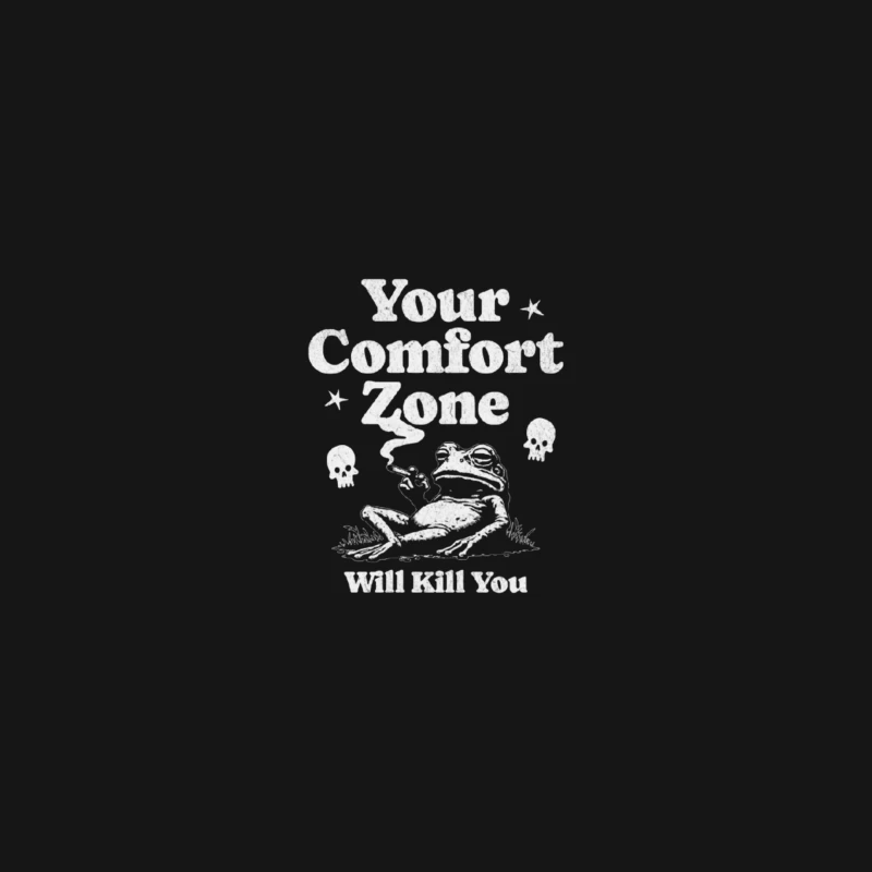 Comfort Zone Typography with Playful Dinosaur Design Desk Mat