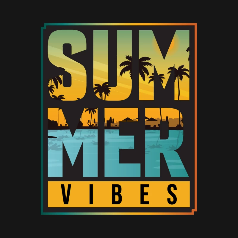 Sommerstimmung mit Palmen Herren T-Shirt