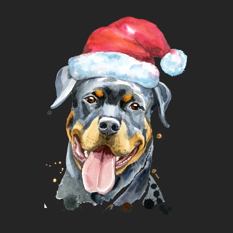 Chien avec bonnet de Noël Homme Sweat-shirt à enfiler