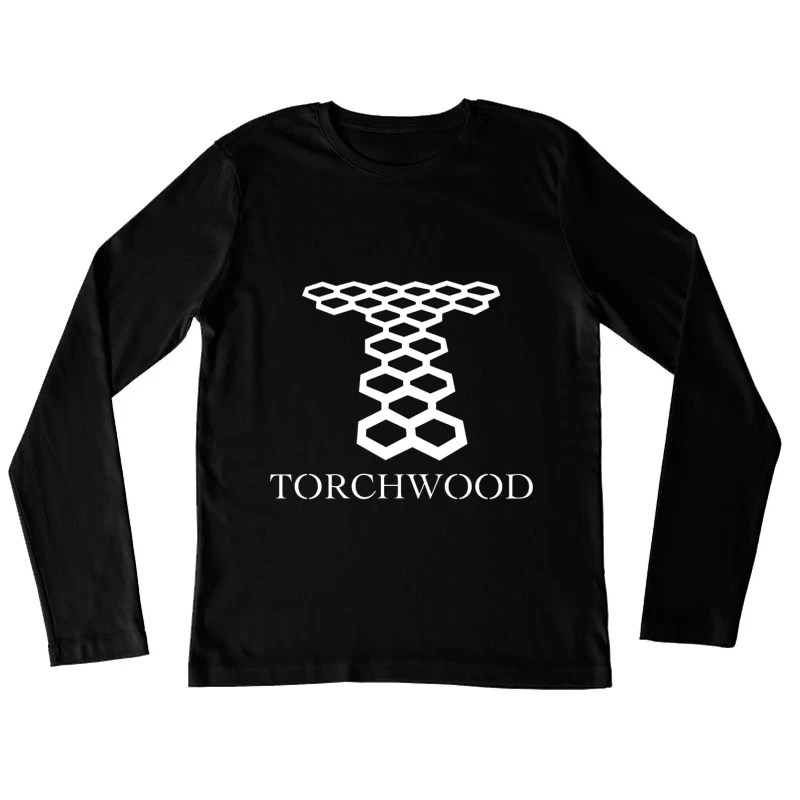 Torchwood Series Geometric Hexagonal Logo Design Female Long Sleeve T-Shirt