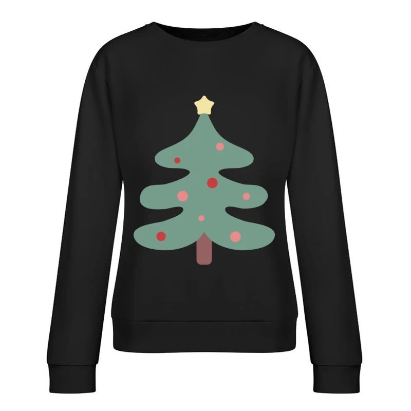 Arbre de Noël avec Étoile Femme Sweat-shirt à enfiler