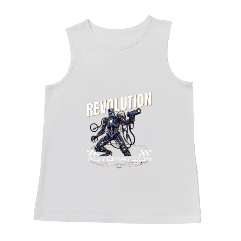 Combat Robot Revolution Sci-Fi Art Male Tank Top