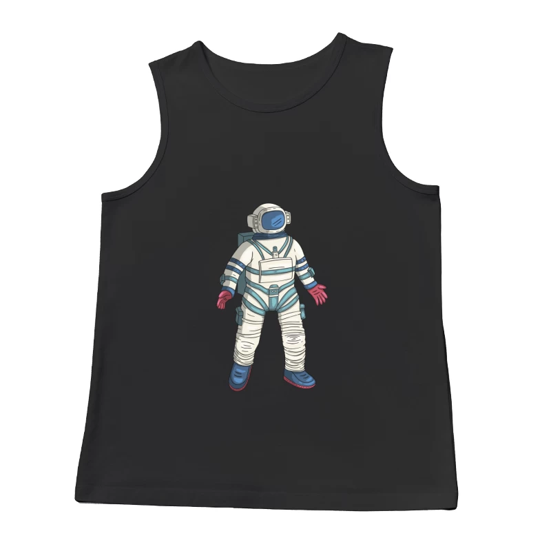 Illustration eines Astronautenanzugs im Comic-Stil Herren Tanktops