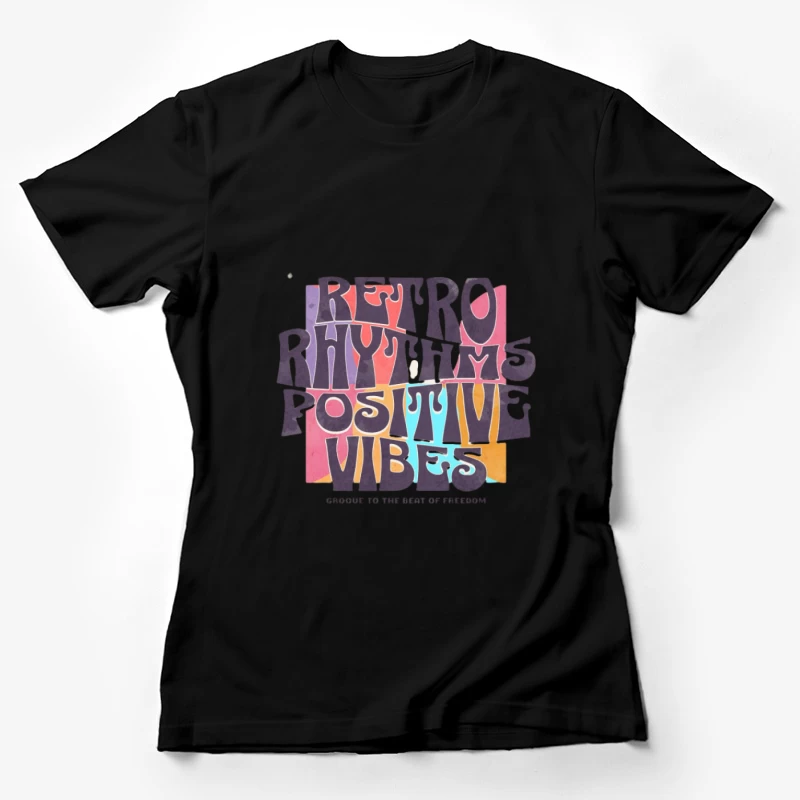 Retro Rhythmen und Positive Vibes Damen T-Shirt
