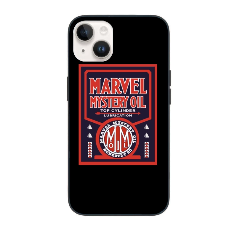 Vintage Marvel Mystery Oil Automotive Lubricant Advertisement Poster iPhone Case