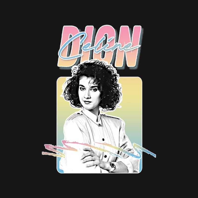 Celine Dion  80s Aesthetic Fan Art Design Mouse Pad