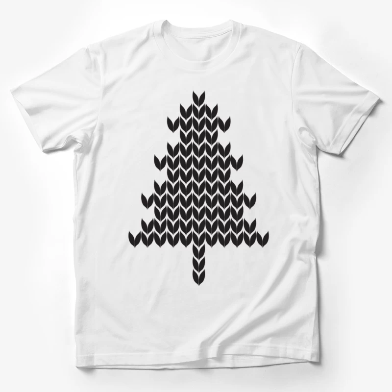 Motif graphique d'arbre en tricot Homme T-Shirt