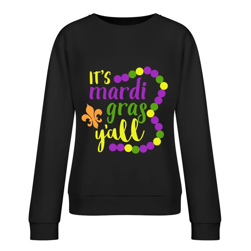 Célébration de Mardi Gras Femme Sweat-shirt à enfiler