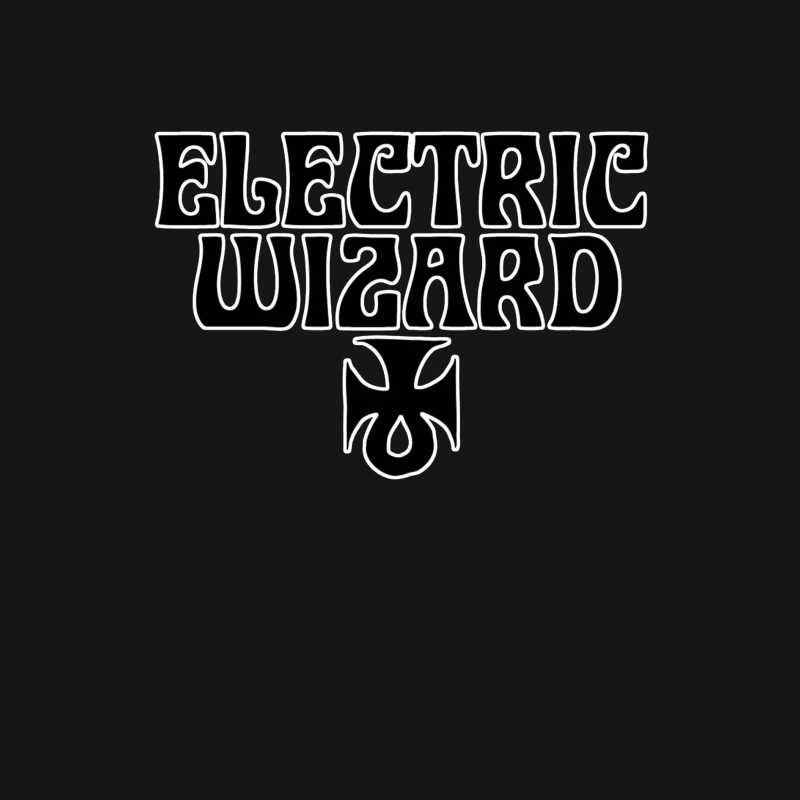 Electric Wizard Doom Metal Band Logo with Iron Cross Female Long Sleeve T-Shirt