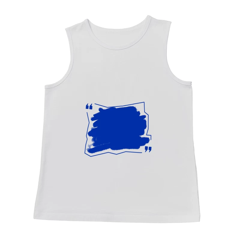 Blaue Tintenzeichnung Herren Tanktops