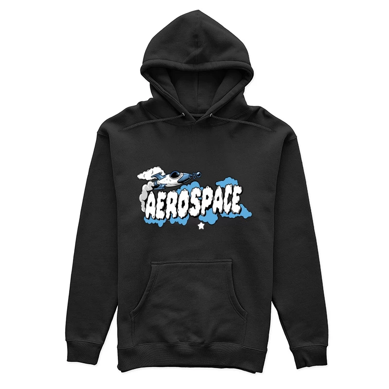 Retro Weltraumdesign mit Raumschiff Damen Pullover Hoodie