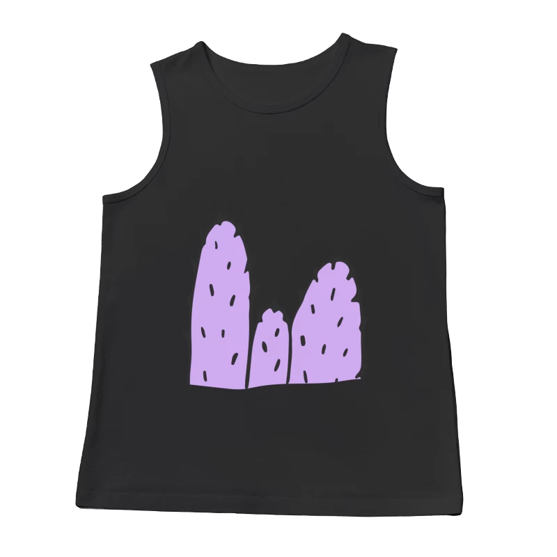 Illustration de cactus abstrait violet Homme Débardeur