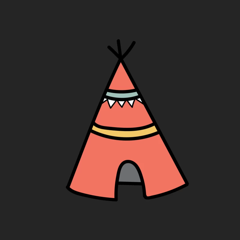 Tente tipi colorée Homme Sweat-shirt à enfiler