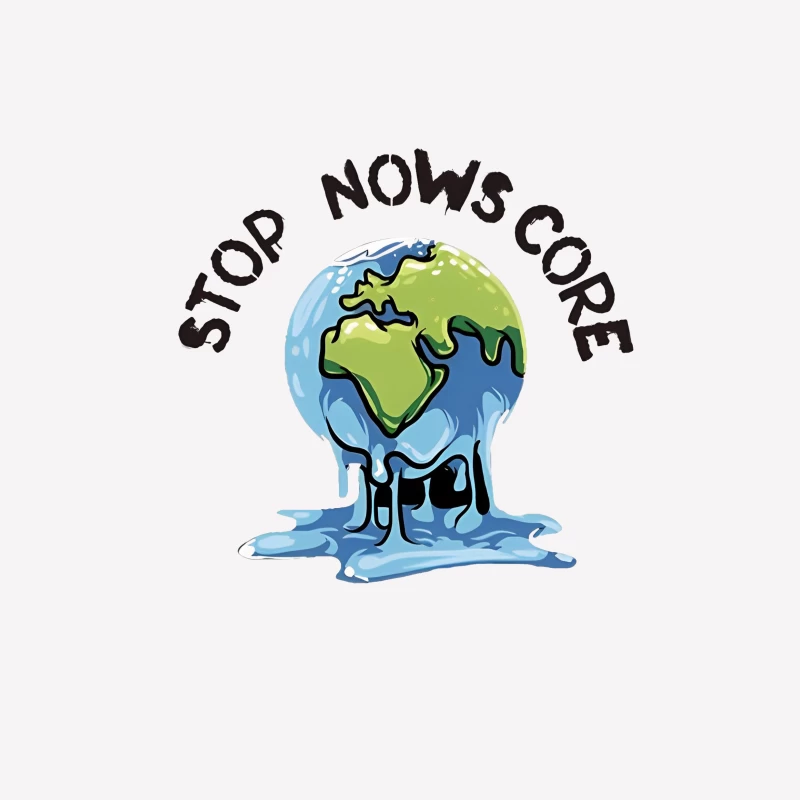 Schmelzende Erde, Umweltschutz, Klimawandel Herren T-Shirt