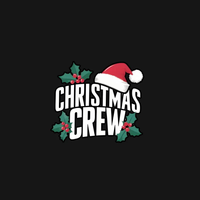 Chapeau de Noël et houx Homme Manches Longues T-Shirt