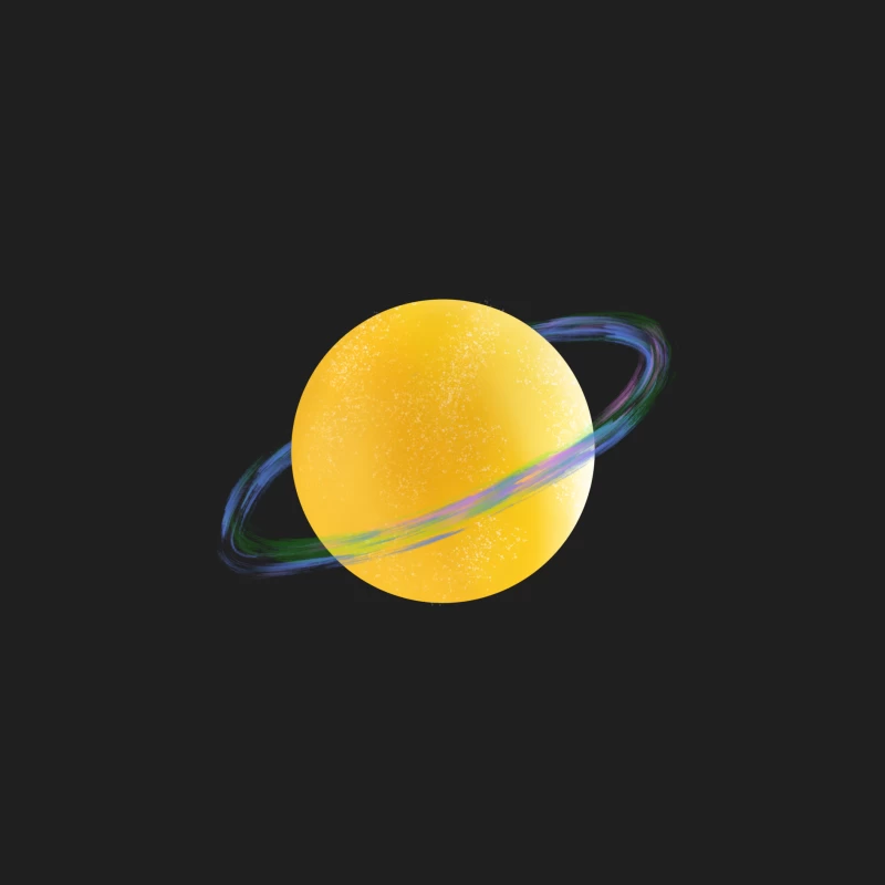 Farbenfroher Planet mit Ringen Herren Tanktops