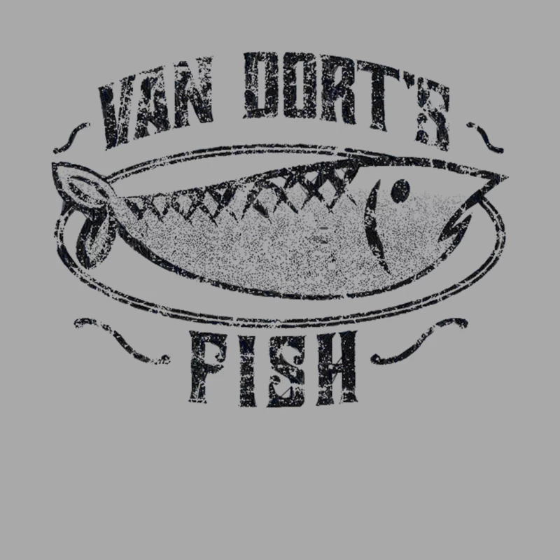 Van Dort_s Fish Male Pullover Hoodie