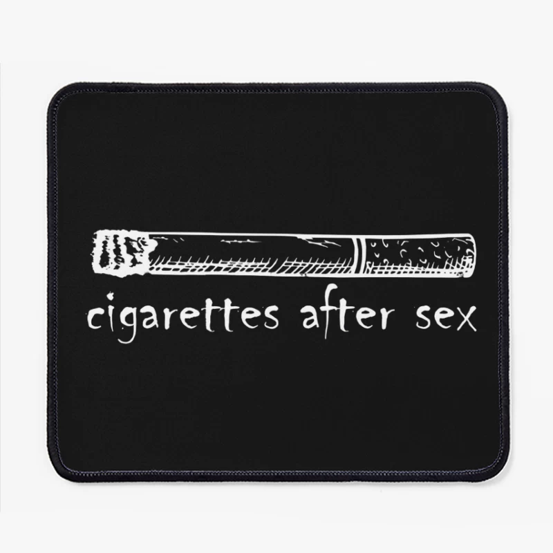 Cigarettes After Sex Logo White Mouse Pad