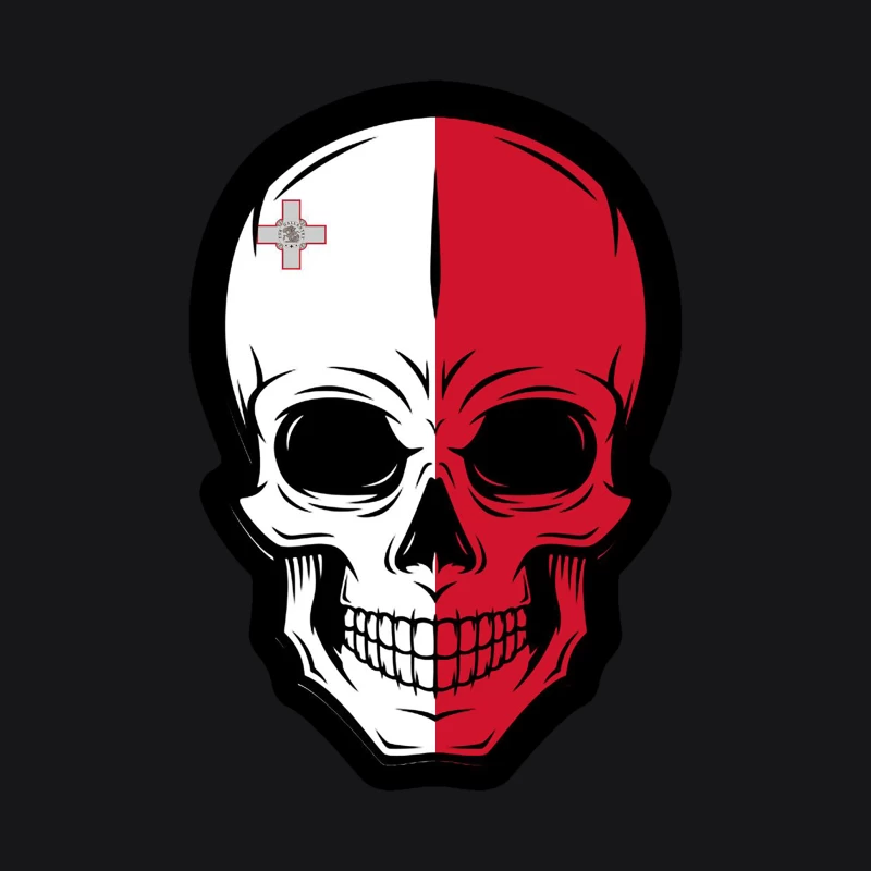 Maltesische Totenkopf-Kunst Herren Pullover Hoodie