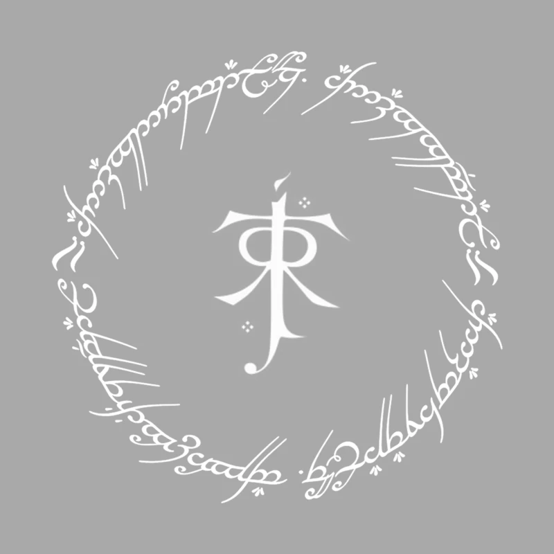 Tolkien Ring Inscriptions Female Pullover Hoodie