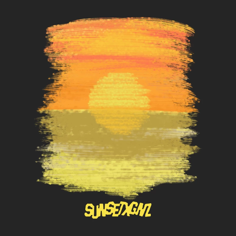 Sonnenuntergang am Strand Kunst Herren Pullover Sweatshirt