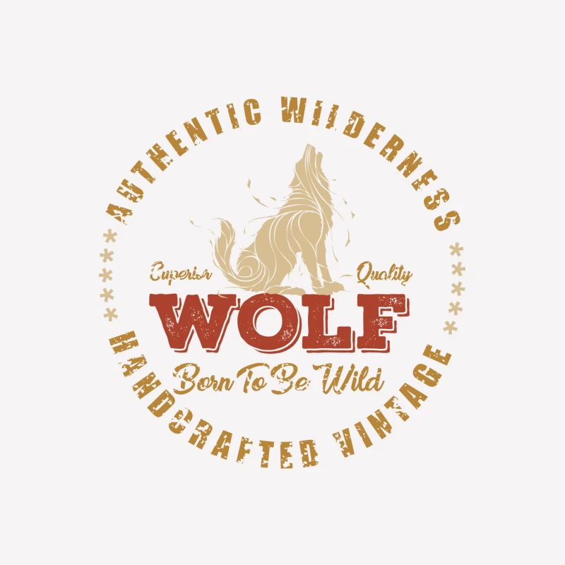 Logo de loup sauvage vintage Femme T-Shirt