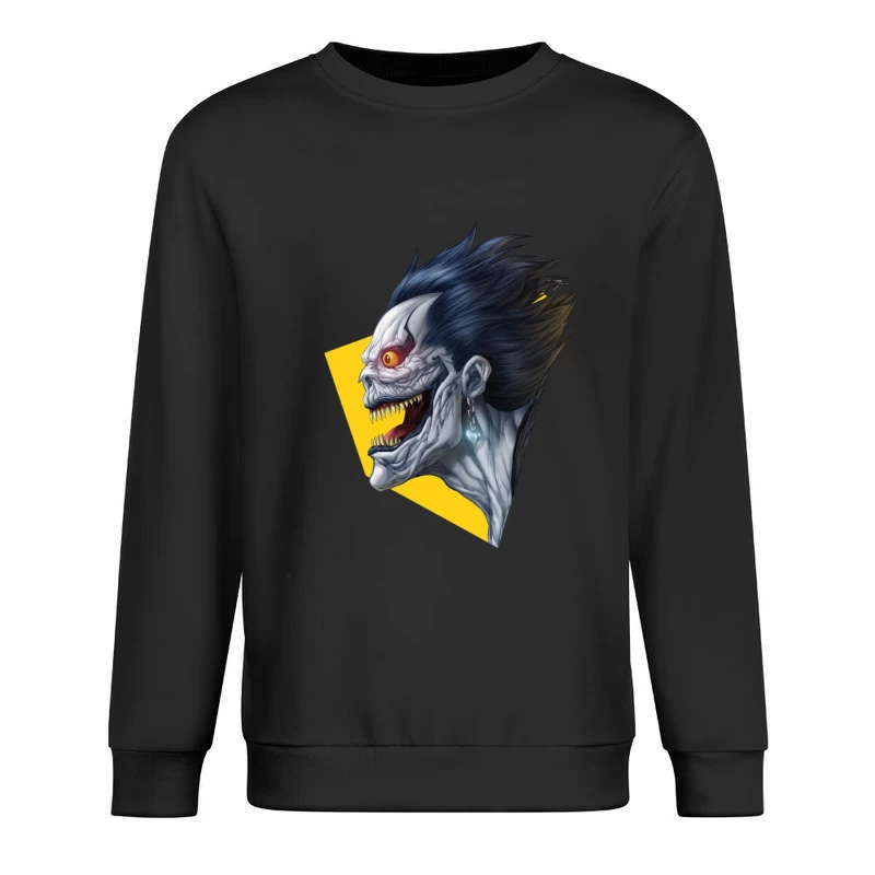 Dämonisches Wesen mit gelben Augen Herren Pullover Sweatshirt