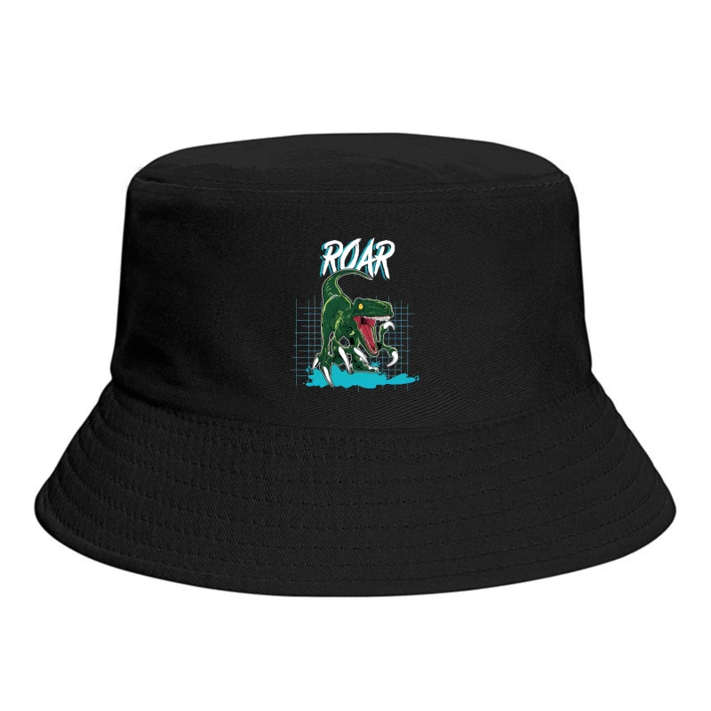 Velociraptor Roar: Neo-Retro Power Bucket Hat