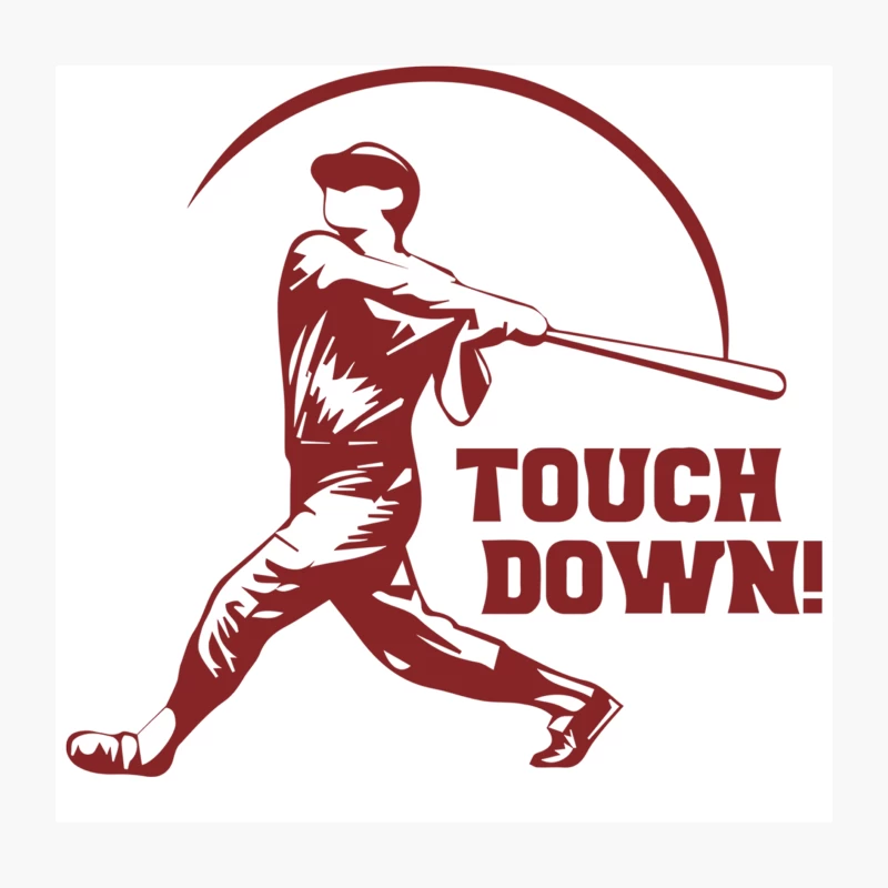 Touch Down Funny Throw Pillow