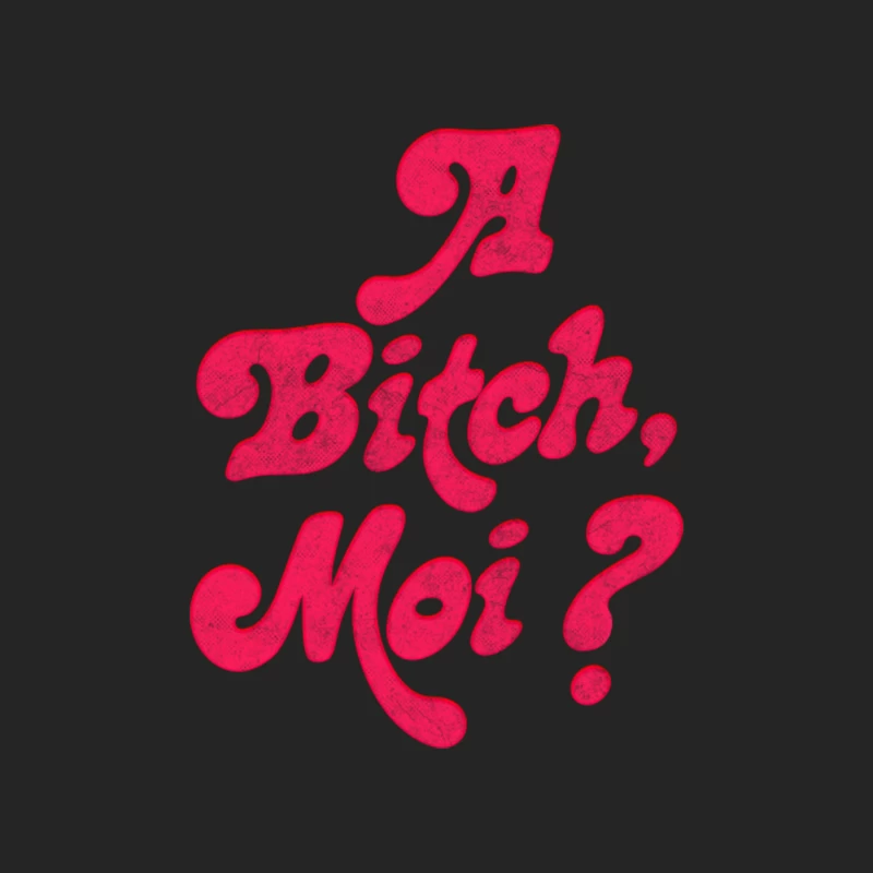 A Bitch, Moi Male Pullover Sweatshirt